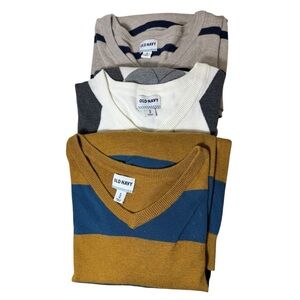 Old Navy Men’s V-Neck long sleeve Sweater bundle all size XL